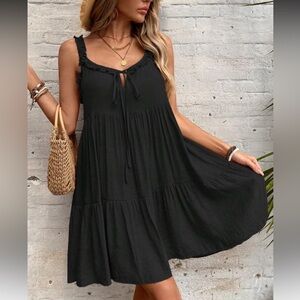 Black Sleeveless Summer Dress